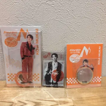 SnowMan ON 아크릴 스탠드 거울 스티커 클리어 스티커 무카이 코지