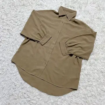 [ c7110 ] 셔츠 긴팔 브라운 캐주얼