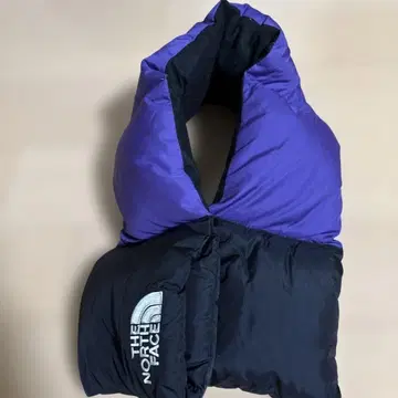 THE NORTH FACE 다운 머플러 보라색/블랙