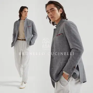 R05 새상품급 극상 캐시미어 100% 저지 자켓 브루넬로쿠치넬리