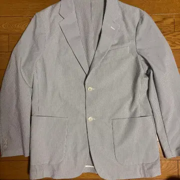 스트라이프 테일러드 자켓