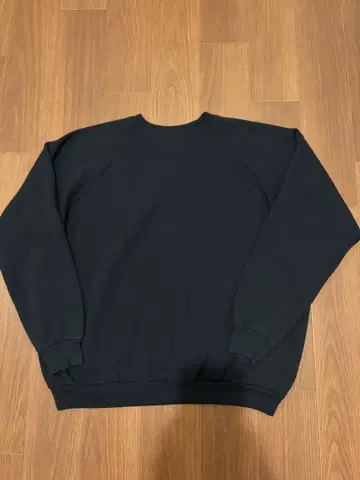 Hanes HerWay 블랙 black 90s 래글런 맨투맨