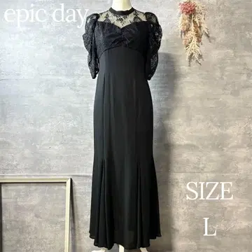 epic day 레이스 콤비네이션 머메이드 롱 드레스 원피스 L