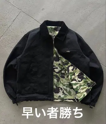 wish for ever 리버서블 드로 코드 덕 자켓 L