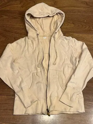 베이지 후드티 HUG O WAR 허그아워 지퍼 자켓