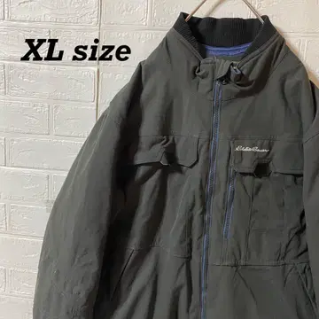 에디 바우어 충전솜 덕 원단 블루종 워크 자켓 다크 그레이