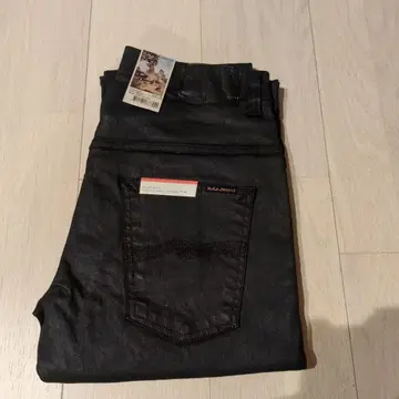 새상품 누디진 신핀 블랙 코팅 w32 l32