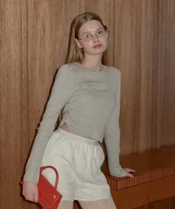 GIUNON 지우논 코튼 롱T 그레이