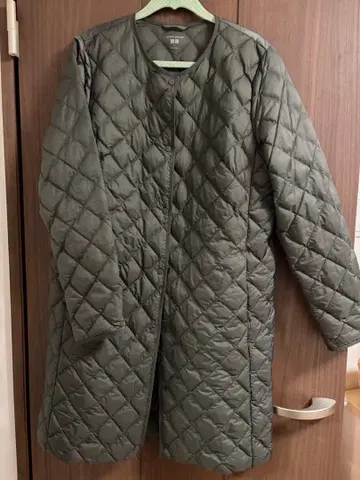 유니클로 웜 테디드 롱 자켓