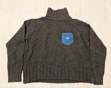 Lee 터틀넥 니트 다크 브라운