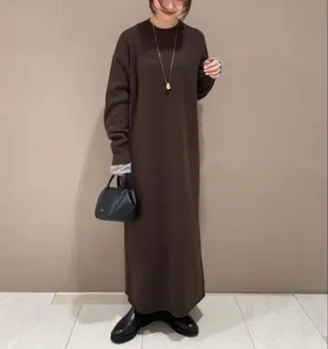 슬로브 이에나 워셔블 스무스 니트 원피스