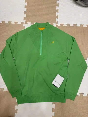 미사용 새상품 HealCreek 힐 크릭 리버서블 골프 긴팔 옐로우 그린