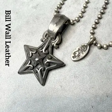 빌월드 가죽 BEAMS 별주 스타 모티브 목걸이 완판템