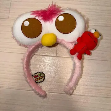 엘모 포함 핑크 머리띠