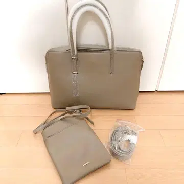 미사용 새상품 BARCOS 백 숄더백 세트 천연 가죽