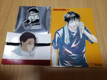 주술회전 오토코토 지로리 아크릴 블록 머리끈 타워 레코드 특전