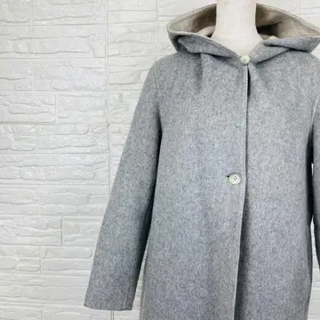 유니클로 더블 페이스 후디드 코트 울 [ 80-24 ]