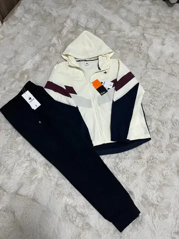 새상품 르꼬끄 셋업 택 포함 상하의 후드티 골프 M S