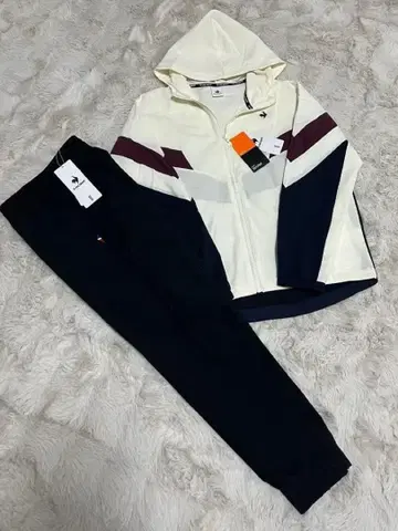 새상품 르꼬끄 셋업 택 포함 상하의 후드티 골프 M S