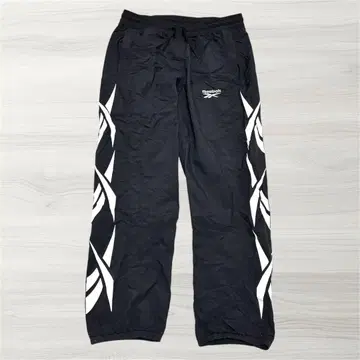 [Reebok] 조거 팬츠 블랙 로고 나일론 XL 상당