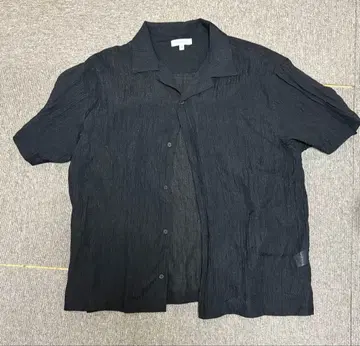 Rocky Monroe 블랙 스트라이프 반팔 셔츠 M