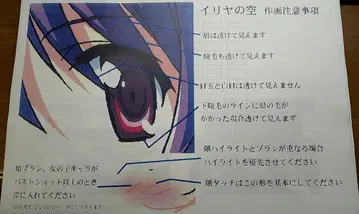 이리야의 하늘, UFO의 여름 설정 자료