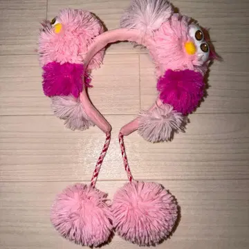 폼폼 포함 핑크 머리띠