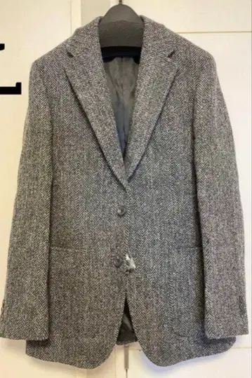 [ 새상품 ] Harris Tweed 헤링본 테일러드 자켓 L 사이즈