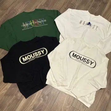 MOUSSY 맨투맨 니트 후드티 6종 세트 판매