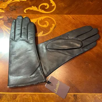 볼사리노 다크 브라운 가죽 장갑, 미사용.