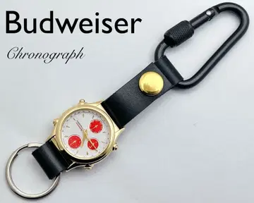 Budweiser 버드와이저 크로노그래프 시계 카라비너 워치 골드
