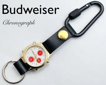 Budweiser 버드와이저 크로노그래프 시계 카라비너 워치 골드