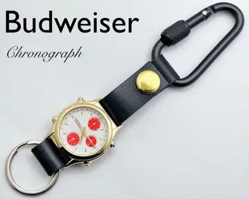 Budweiser 버드와이저 크로노그래프 시계 카라비너 워치 골드