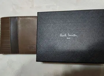 폴스미스 지갑 이단 접이식 Paul Smith 가죽 패치워크