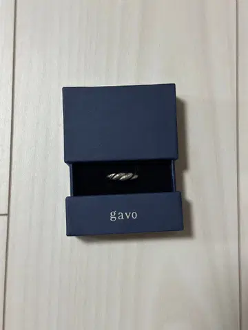 gavo 스파이럴 볼륨 반지 실버 박스 포함