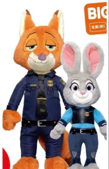 해피 복권 주토피아 라스트상 닉 & 주디 봉제 인형 세트