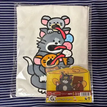 톰과 제리 happy 복권 B상 콜라보 T셔츠 아이스 G상 스티커