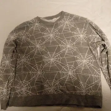 거미줄 패턴 그레이 트레이닝복 XXL