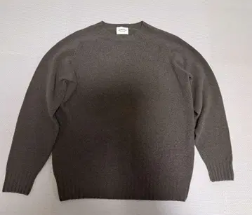 MORRIS & SONS 스코틀랜드제 울 니트 세이지 40