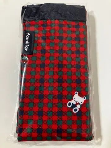 파밀리아 슈파트 S 빨간색 체크 미사용 새상품