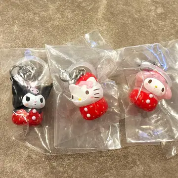산리오 캐릭터즈 딸기 메지루시 액세서리 키티 마이멜로디 쿠로미
