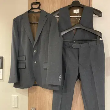 빔즈하트 그레이 비즈니스 정장 자켓 베스트 팬츠