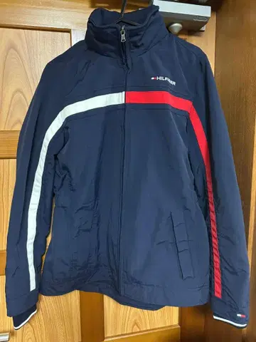 HILFIGER 네이비 스트라이프 자켓