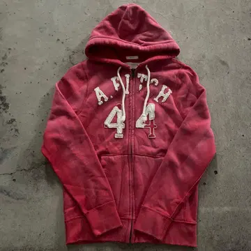 아바클로 지퍼 후드티 진한 핑크 y2k 헤이세이 갸루