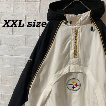 NFL 스틸러스 하프 지퍼 충전솜 후디 바시티 자켓