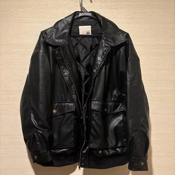 Java 가죽 자켓 블랙