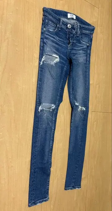 GYDA XS 데미지 스키니 FitMeDenim