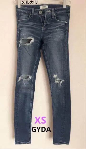 GYDA XS 데미지 스키니 FitMeDenim