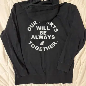 TUBE 팬클럽 RIDERS 풀 집업 후드티 블랙 L 사이즈