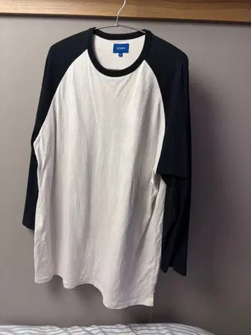 BEAMS 래글런 슬리브 긴팔 티셔츠 M 화이트/블랙